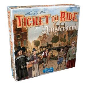 Ticket to Ride Amsterdam Board Game - Train Route-Building Strategy Game, Ages 8